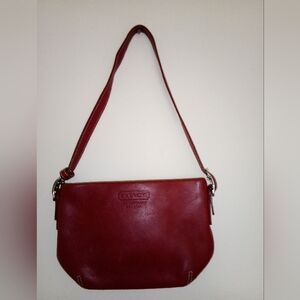 NWOT Women's xsmall Coach Red Leather Shoulder Bag!!